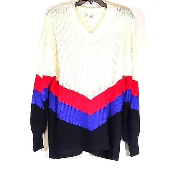 Fashion Nova  color block oversized sweater Size: see measurements - Picture 1 of 6